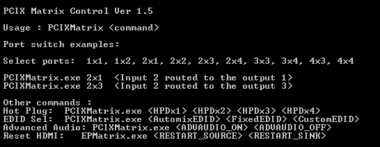 Windows command line tool for Matrix Software
